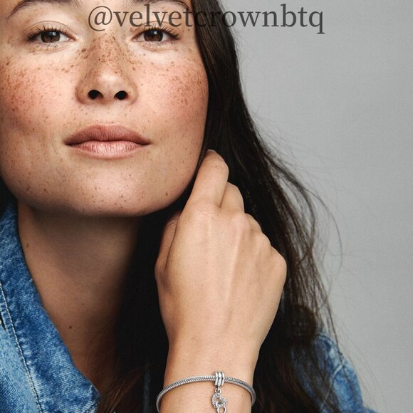 Pandora Interlocking Hearts Dangle Charm - Picture 4 of 4